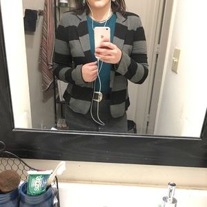 Black and Gray Blazer